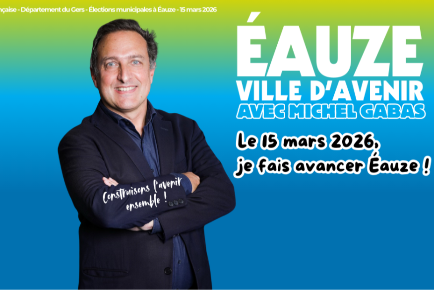 ÉLECTIONS MUNICIPALES à EAUZE (32)  Michel GABAS dévoile sa liste